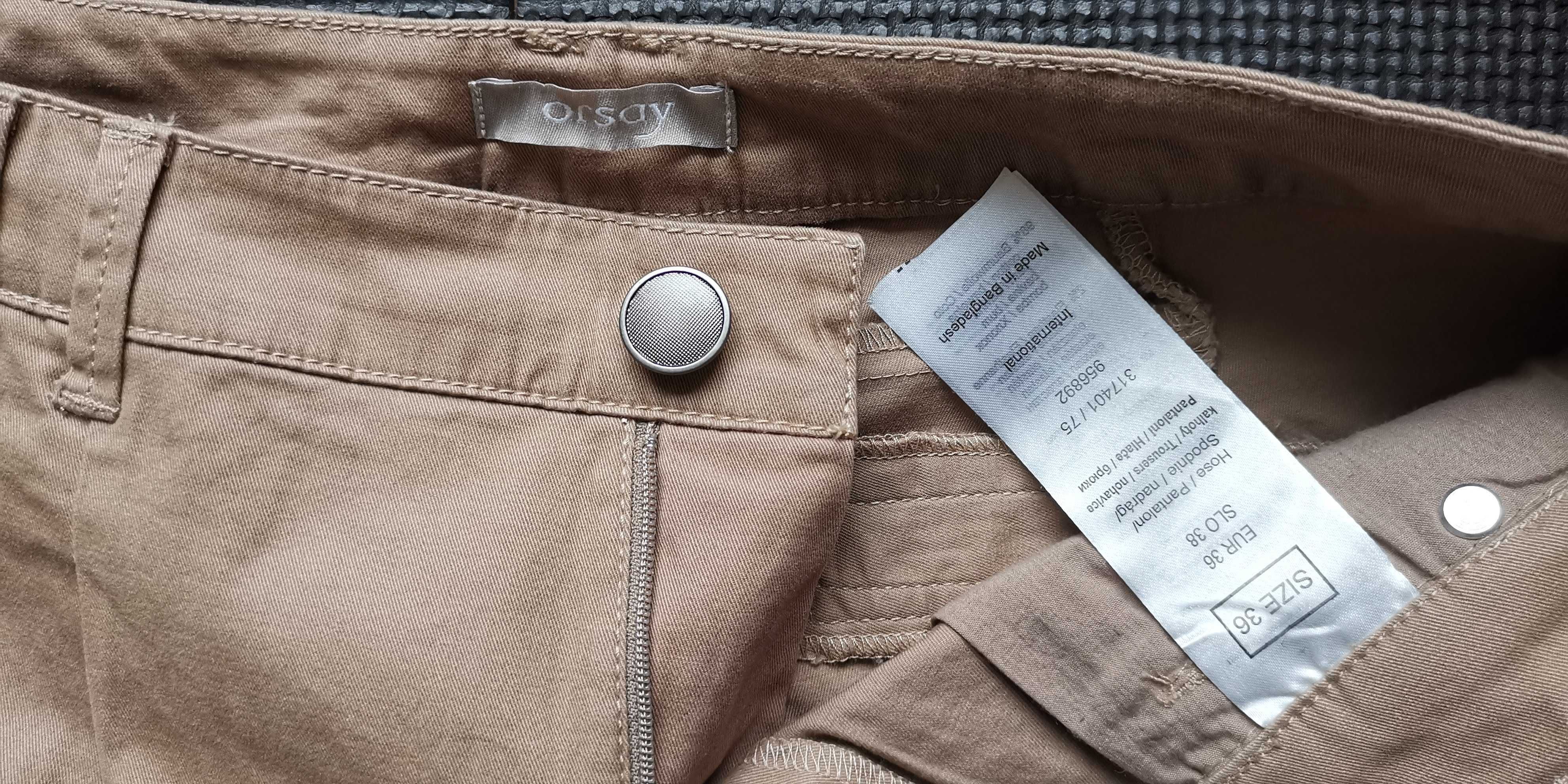 ORSAY S 36 chino spodnie materiału Chinosy