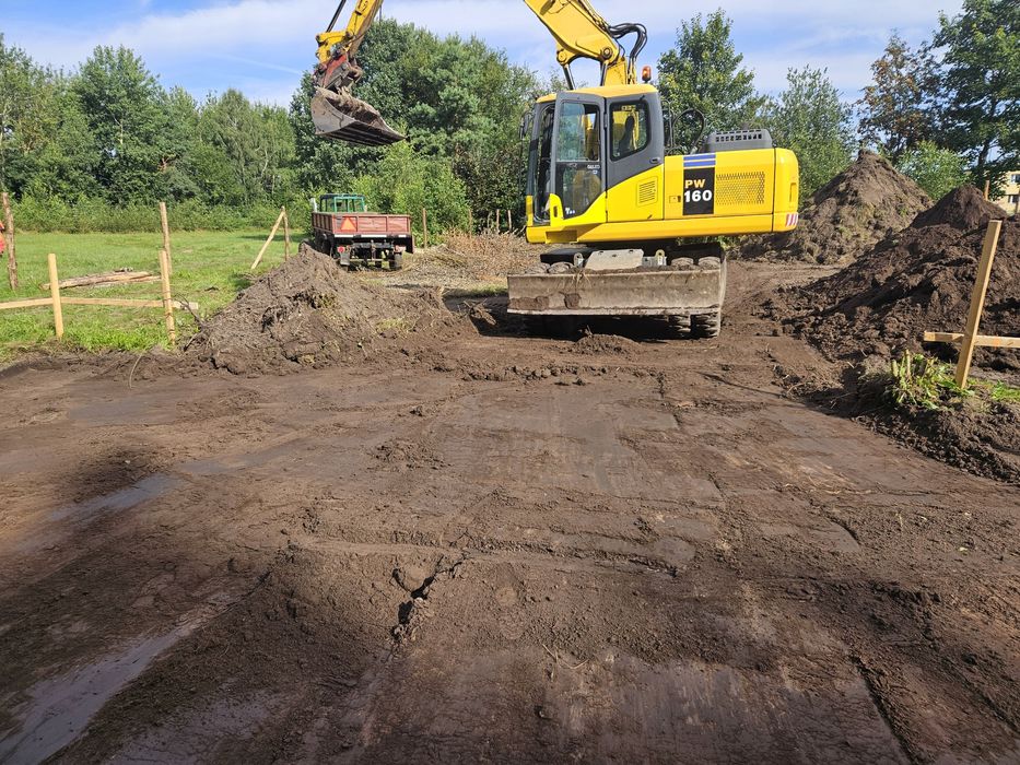 Koparko ładowarka,kołowa,gasienicowa,transport prace ziemne Darłowo