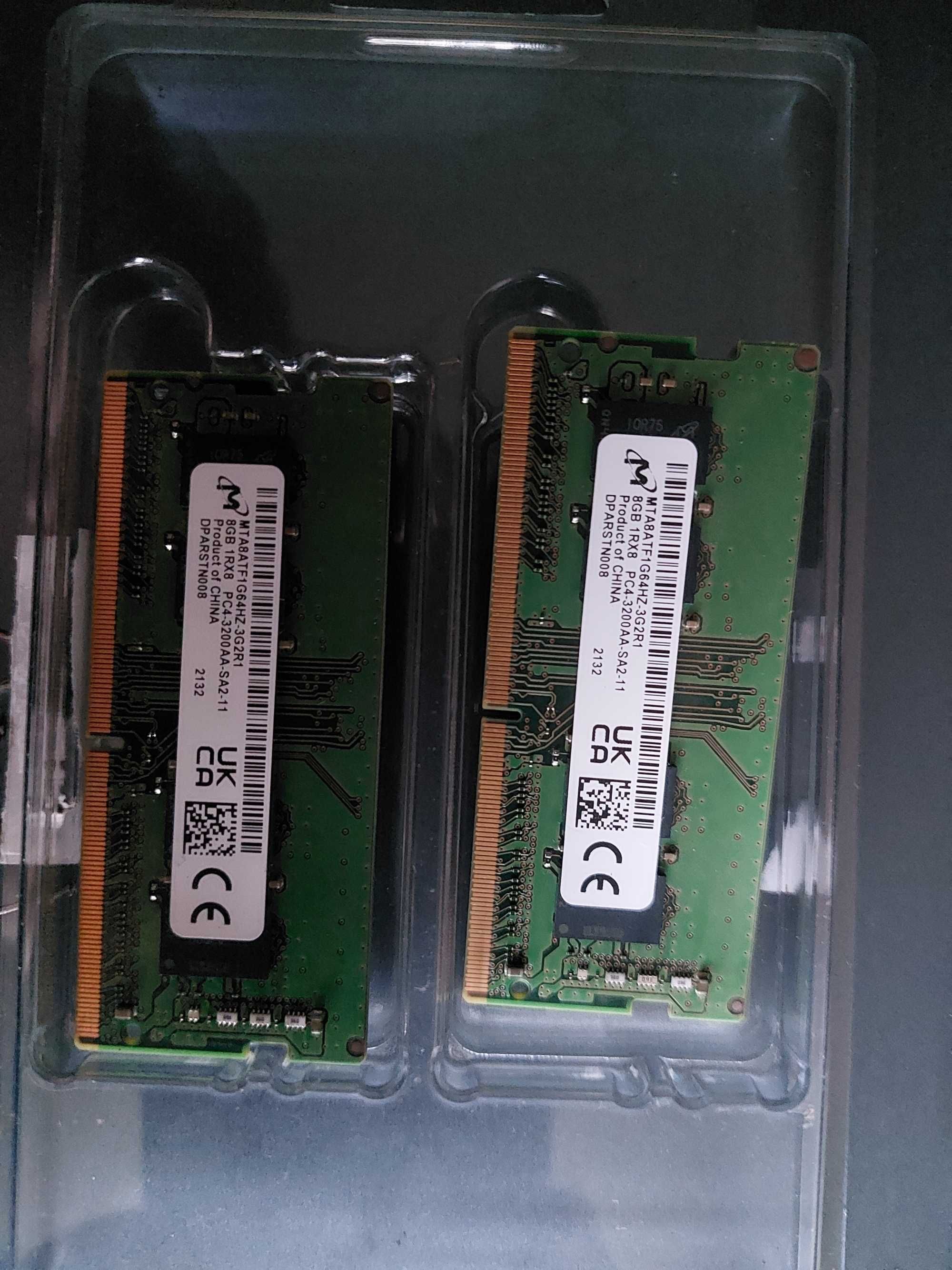 2X8 GB Пам'ять для ноутбуків Micron SO-DIMM DDR4 3200 MHz