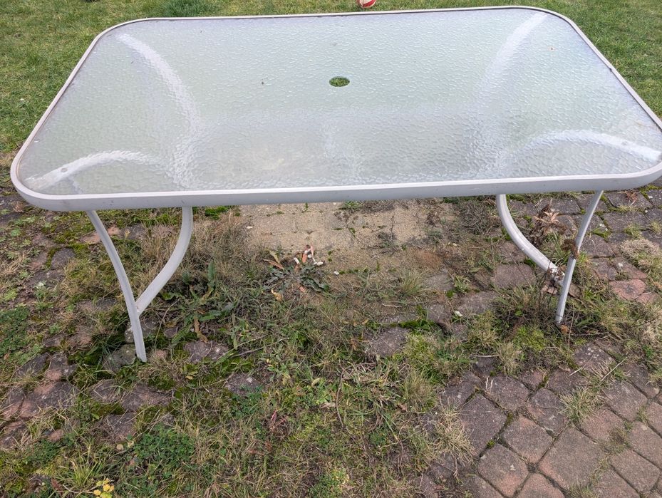 Stolik ogrodowy szklany