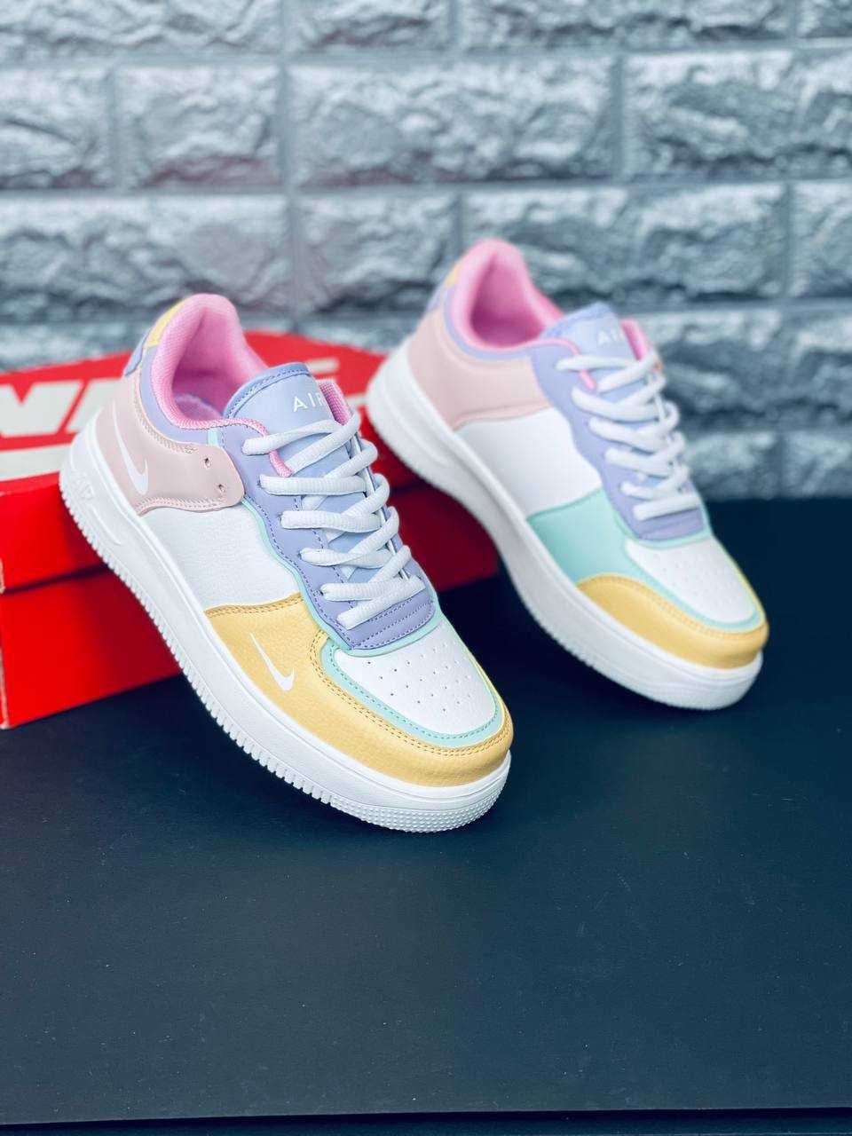 Nike Air Force 1 Кроссовки женские Премиум Кожа Кроссовки кожаные Найк