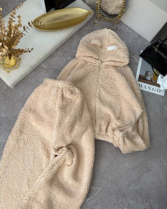 Жіночий плюшевий костюм, Тедді, Теплий зимовий костюм барашек