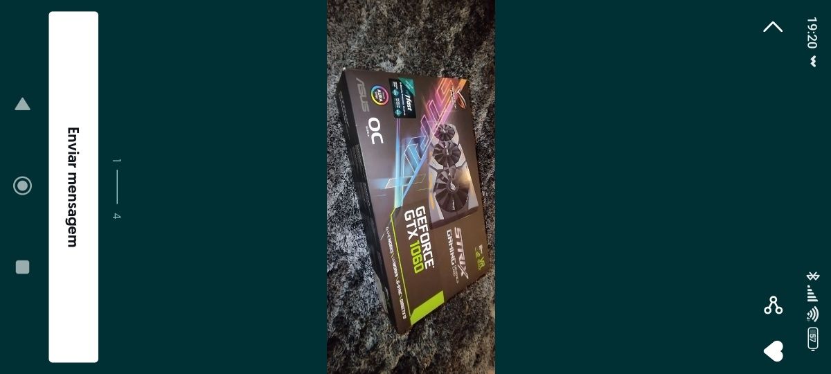 Vendo gráfica GTX ASUS strix de 6 gb boa como novo
