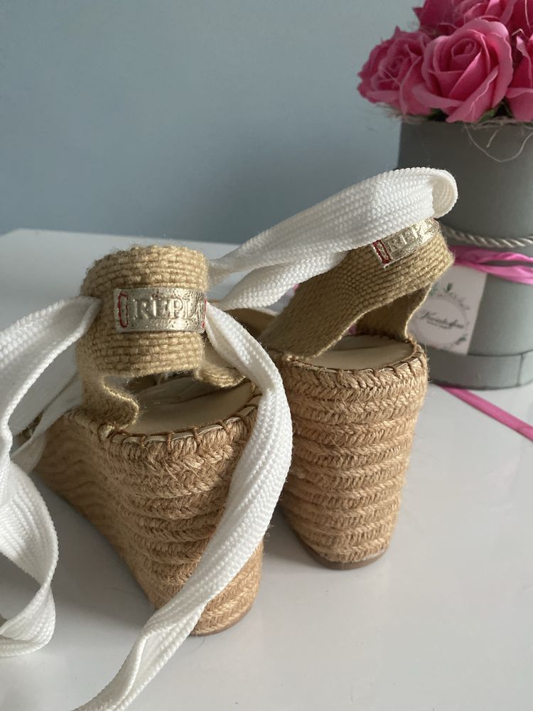 Espadryle na koturni Replay