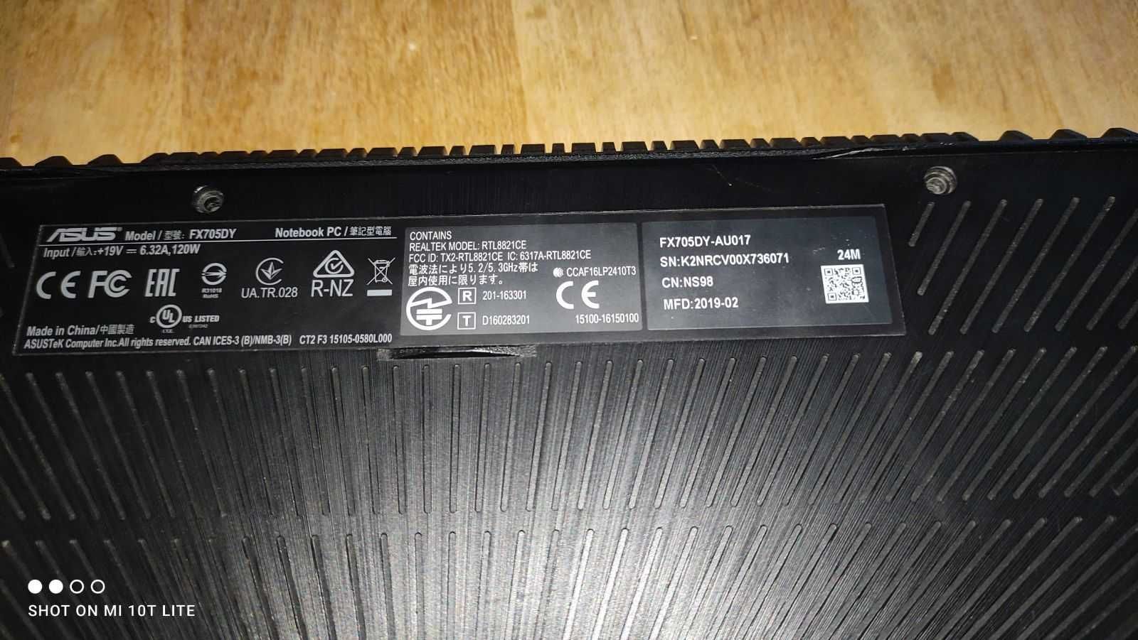 Laptop Asus gamingowy mocny podswietlana klawiatura 17'