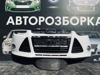 Бампер Форд Фокус 3 Передний Ford Focus 3 Mk 3 Білий Європа Партроники