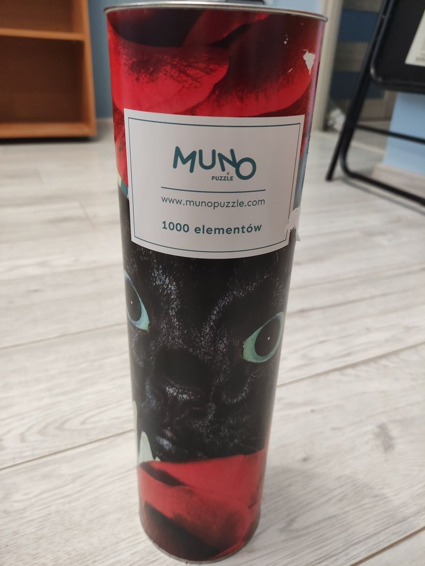 Muno puzzle 1000 elementów puzzli puzzle w puszce kot