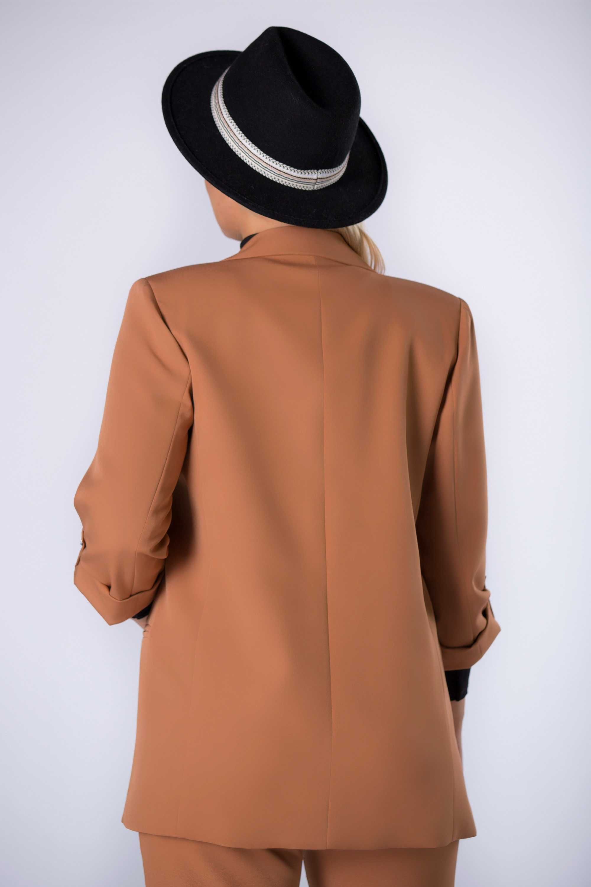 Garnitur damski ANET plus size (S-5XL) kolor kamel na zamówienie