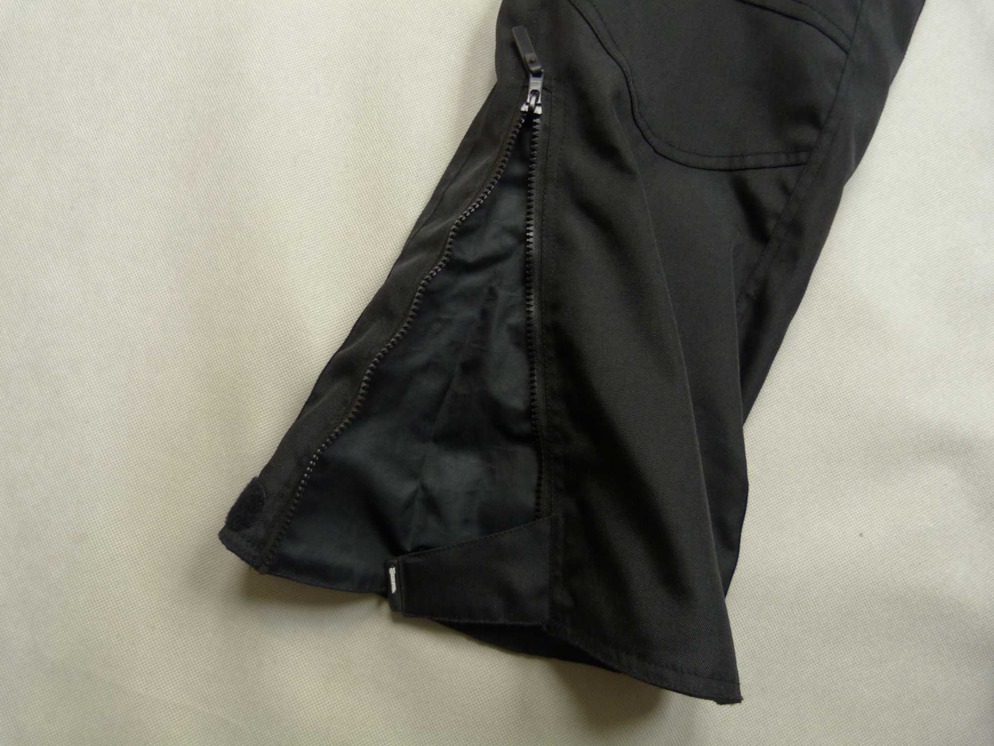 COURSE czarne męskie spodnie motocyklowe z ochraniaczami rozm. 56 XXL