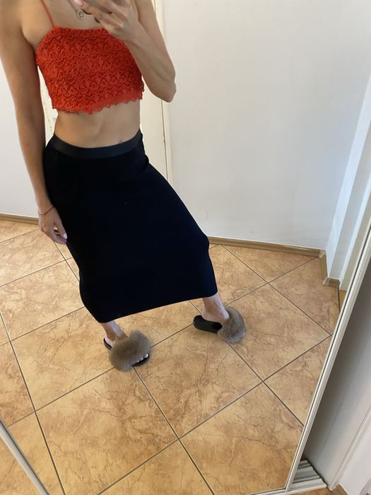 Li parie maxi dluga spódnica tuba ołówkowa prazkowana L 40 XL 42