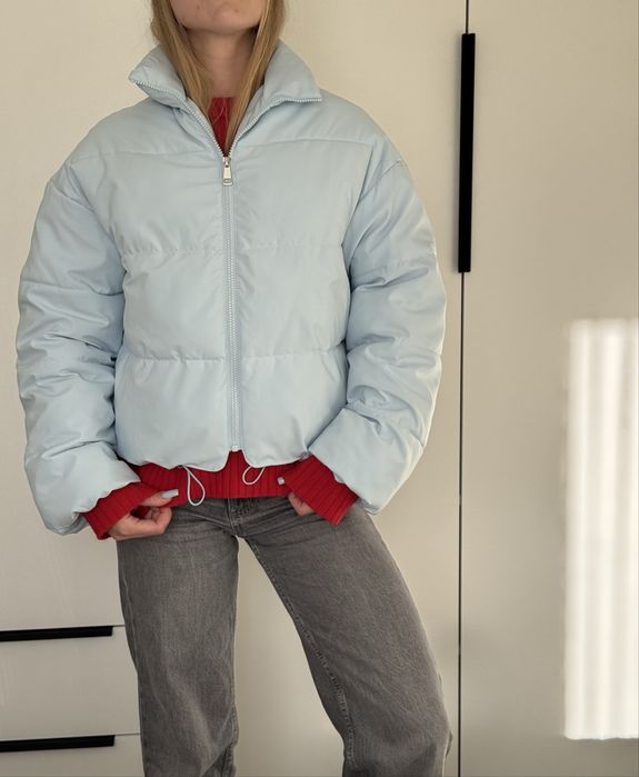 Вкорочений пуховик-куртка