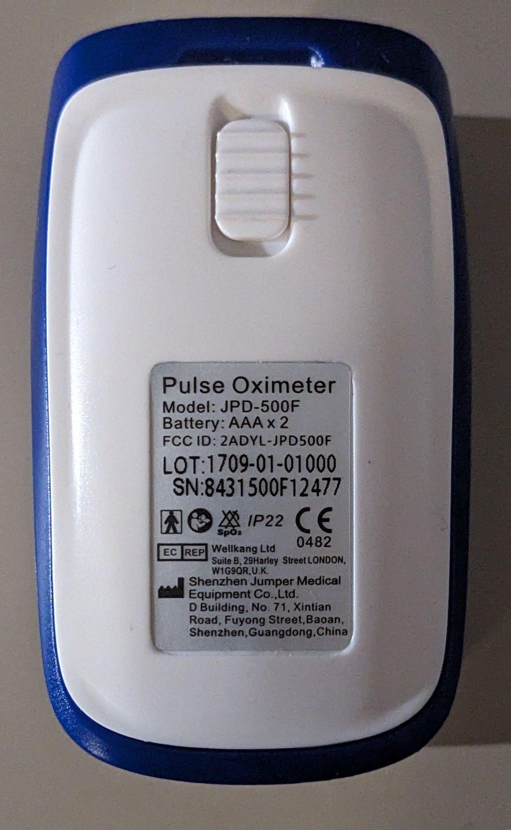 Pulsoskymetr medyczny bluetooth Jumper JPD-500F, aplikacja na smartfon