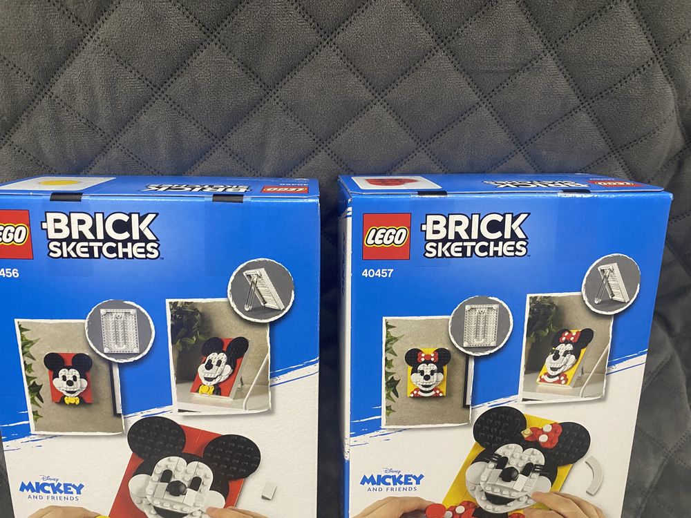 Lego 40456 2 zestawy 40457 Minnie i Mickey Mouse Sketches