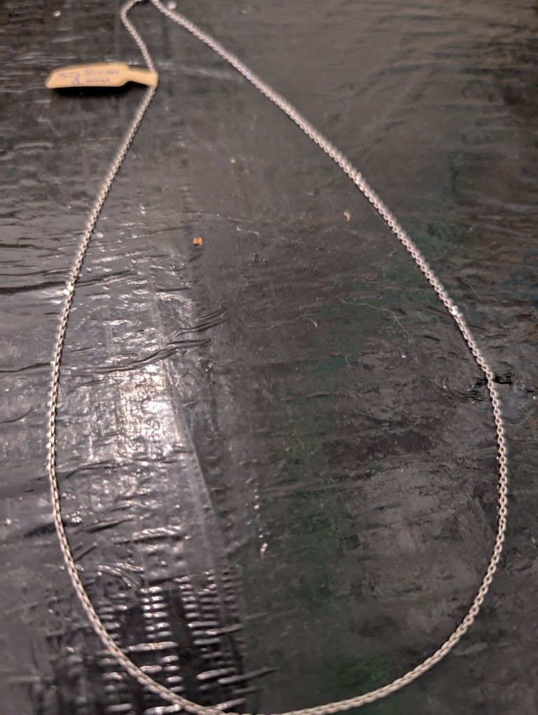 Srebrny drobny łańcuszek typu rope misterna ręczna robota srebro 925