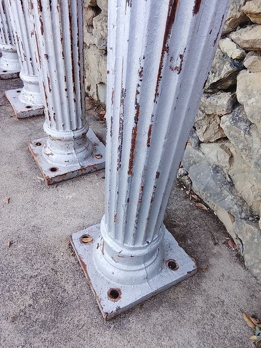 Colunas victurianas ferro fundido