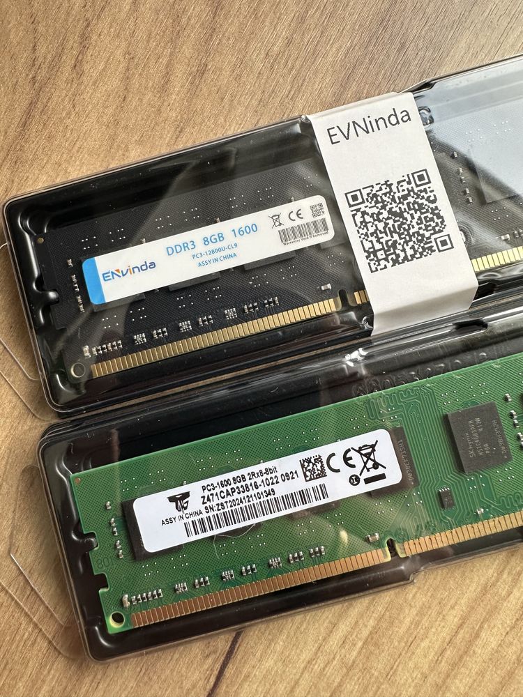 Оперативна пам'ять ОЗУ DDR3 8 gb 1600Mhz Intel AMD ддр3 для ПК Нова