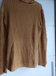 Musztardowy damski sweter