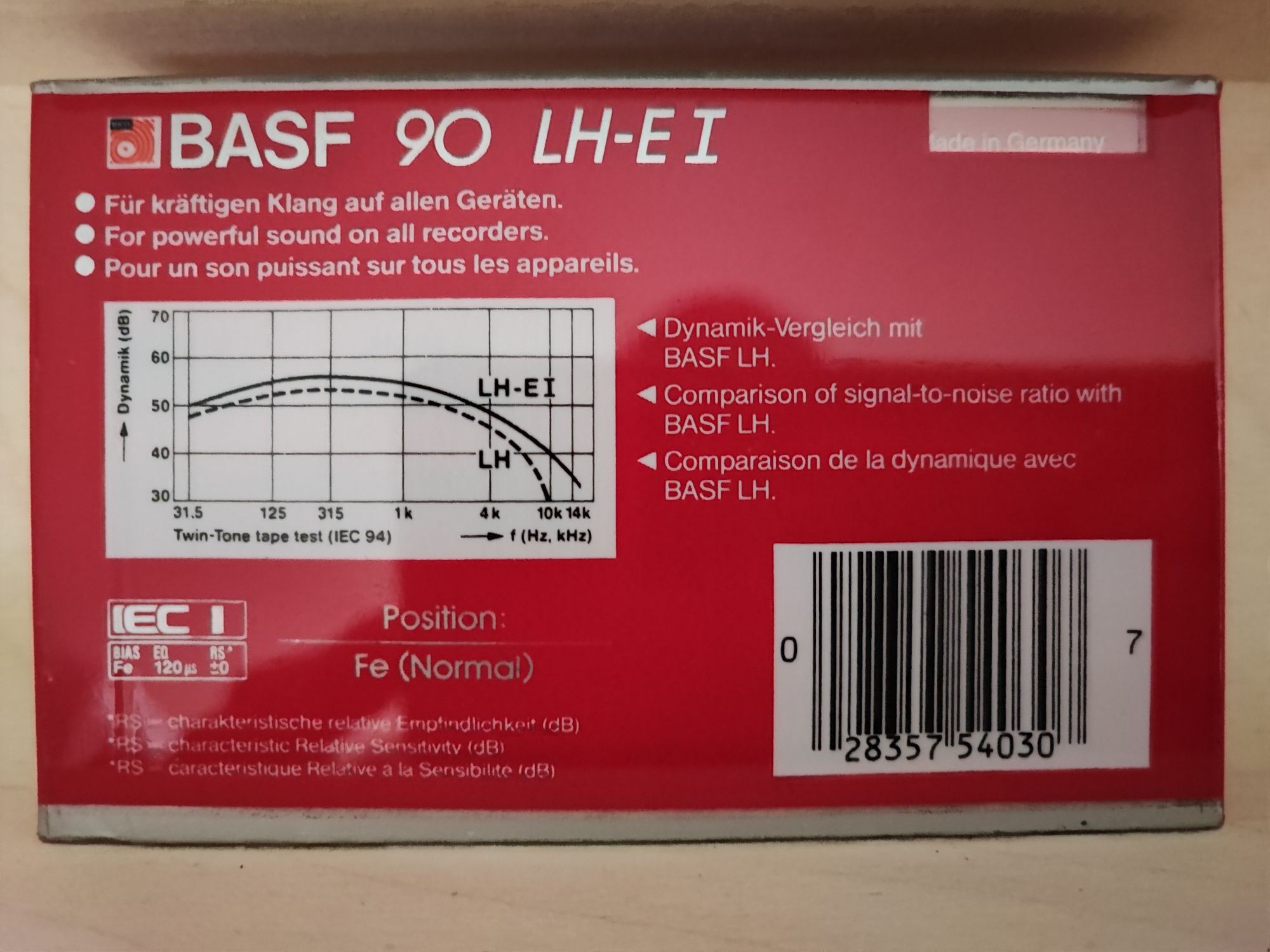 Cassette BASF LH-E I C90