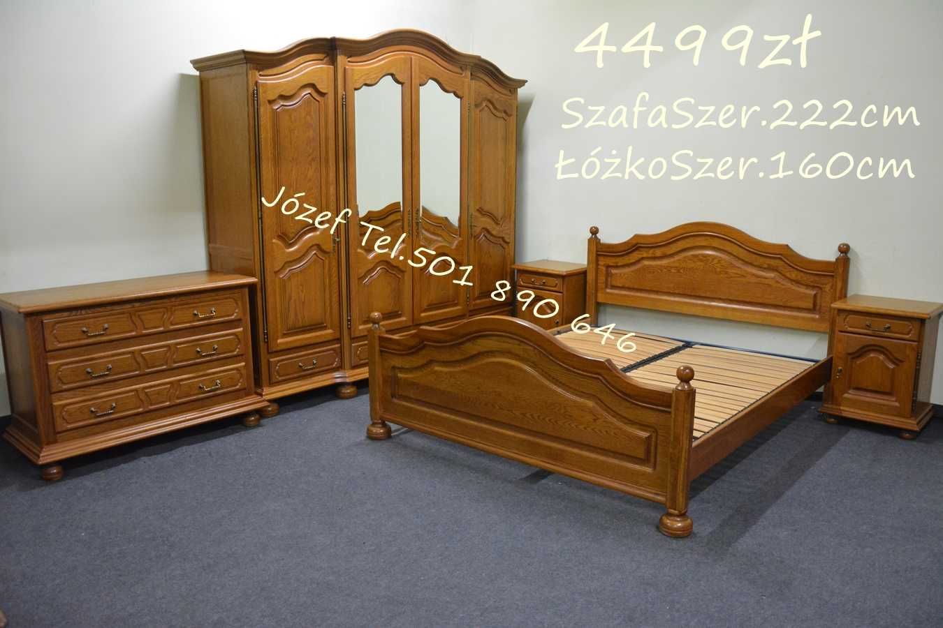 Piękna Sypialnia Dębowa Meble do sypialni Komplet Meble Stylowe Dębowe