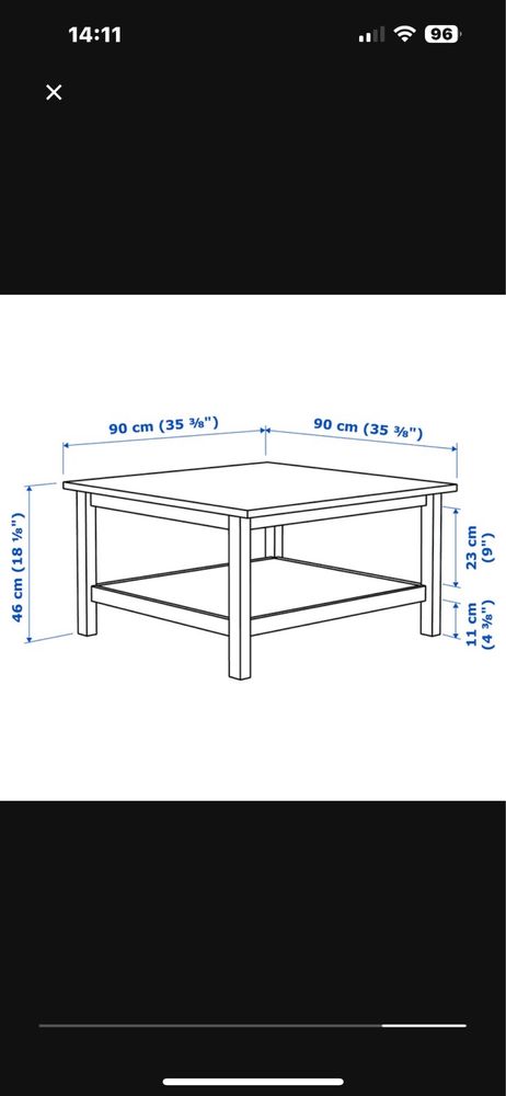 Stolik Ikea Hemnes