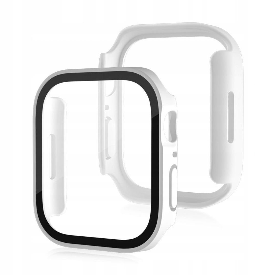 2x Etui szkło do Apple watch 7 41mm srebrne