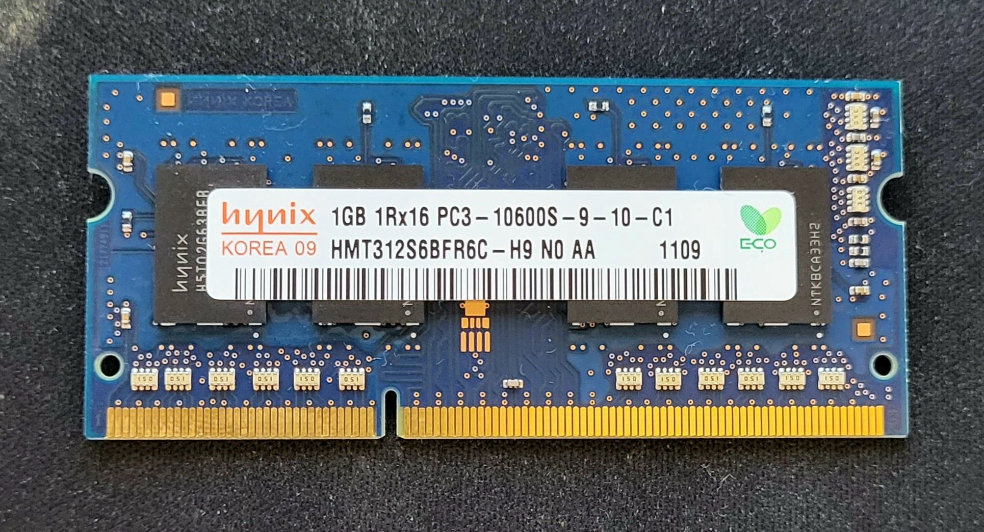 Pamięć RAM DDR3 HYNIX 1GB laptop