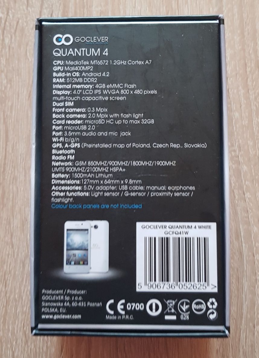 Telefon Goclever Quantum 4 stan B.dobry