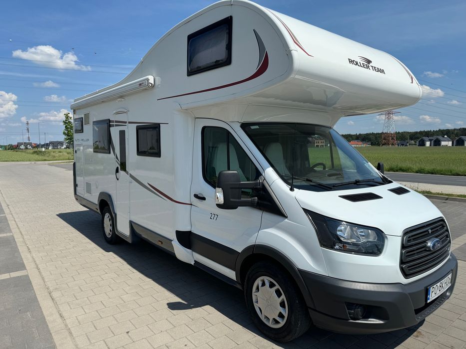 Kamper camper Roller Team 277 alkowa 6 osób do jazdy Poznań FV 23%