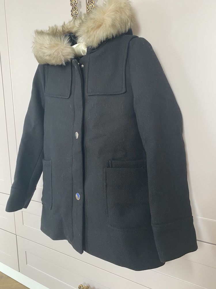 Пальто Zara теплое, 10-12 лет шерсть, новое