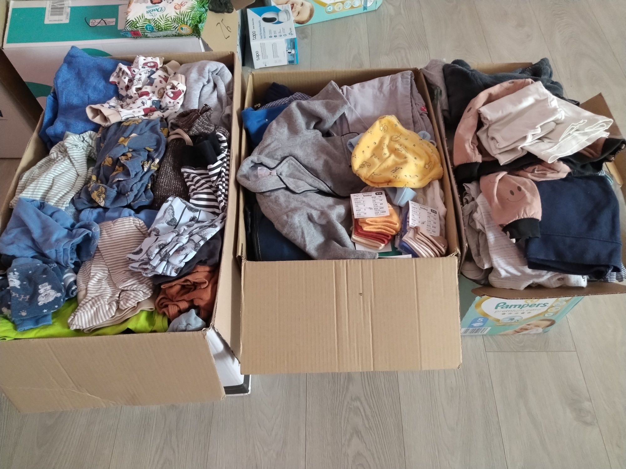 Ciuszki - duża paka ubranek chłopięcych od urodzenia do rozmiaru 92