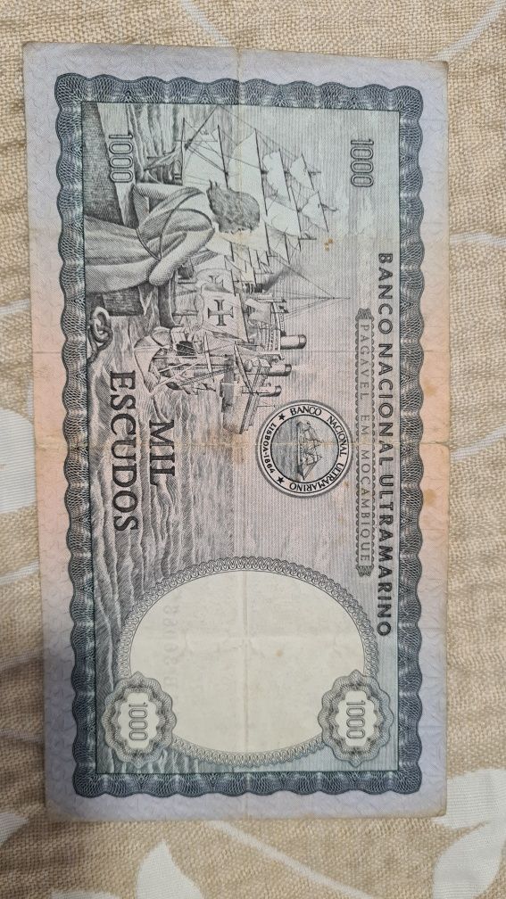 Nota 1000 escudos Moçambique