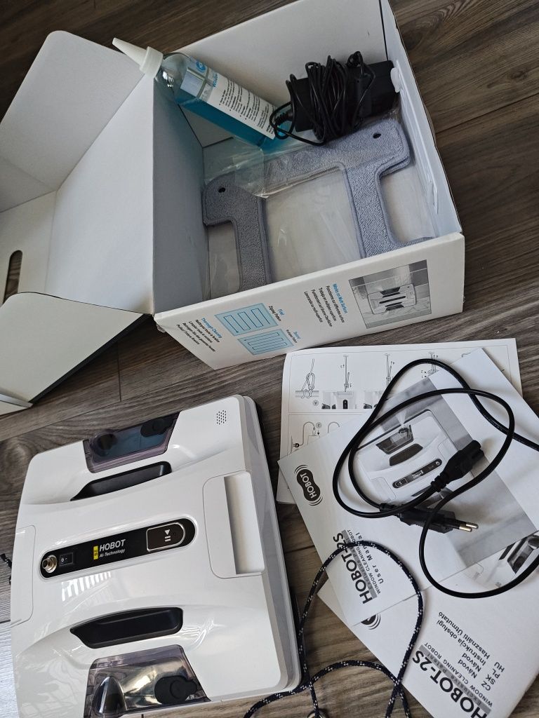 NOWY, robot myjący okna/szyby, HOBOT 2S, Najlepszy model, KOMPLET