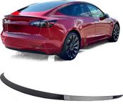 Спойлер чорний глянець та матовий тонкий Tesla Model 3 / ABS пластик