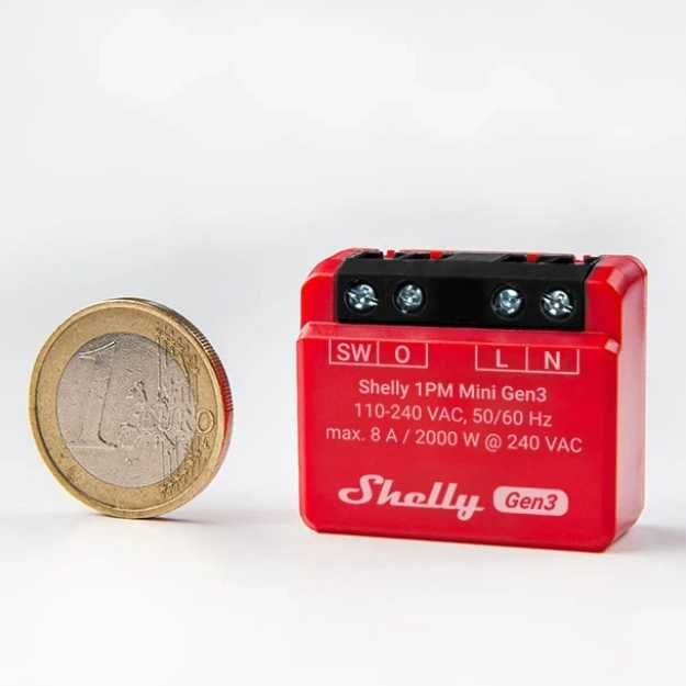 [NOVO] Shelly 1PM Mini Gen3 - Módulo Wifi c/ medidor de consumo