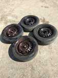 Conjunto Jantes Ferro R14 Mitsubishi Colt Ano 2005 4 Furos Pneus 175/6