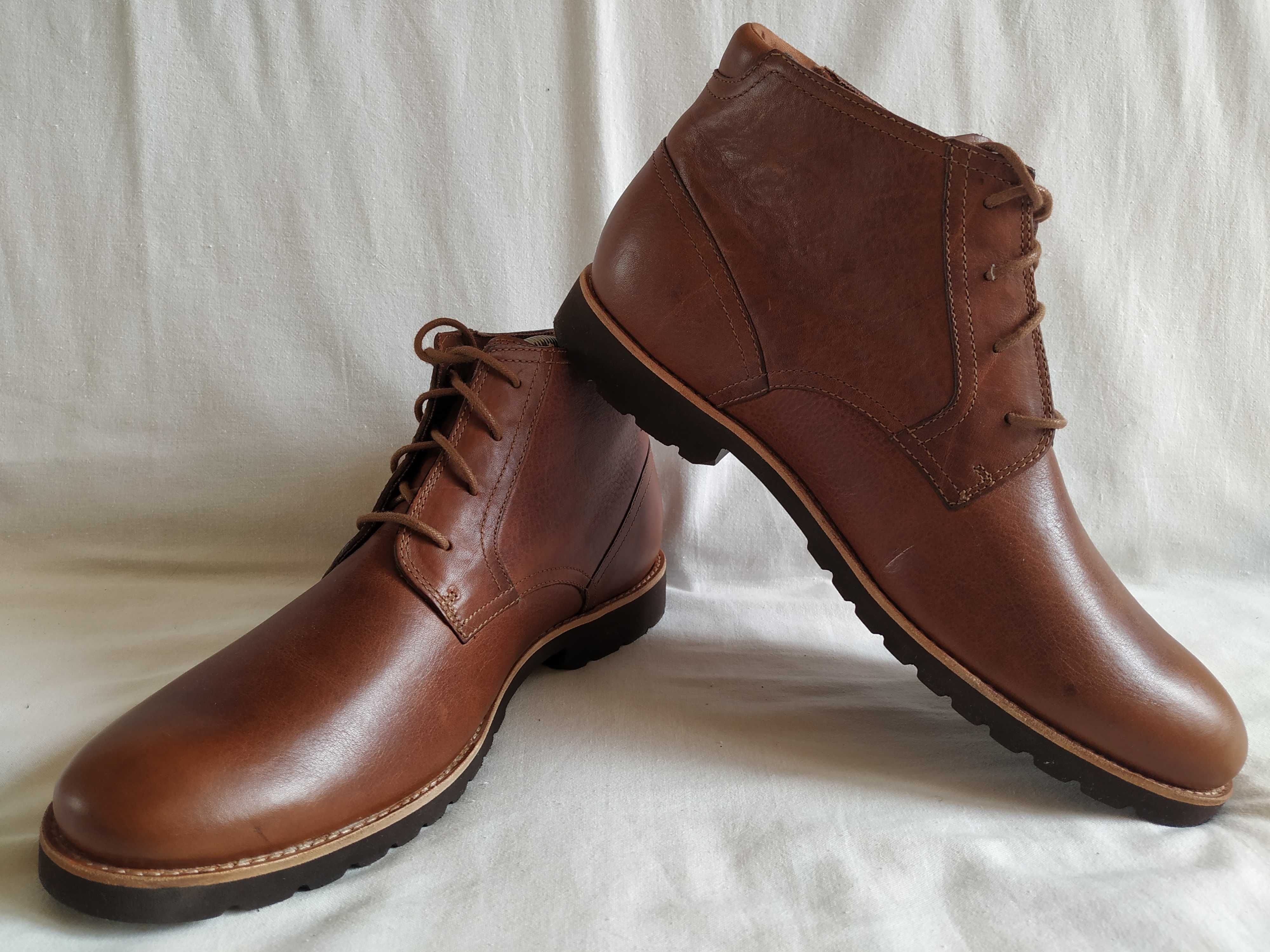 Ботинки кожаные мужские "Rockport" Размер EUR-44.5 (29-29,5 см). Новые