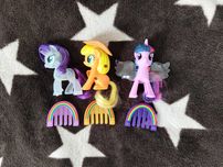 My little pony, MLP Twilight, Applejack i Rarity zestaw 3 figurek