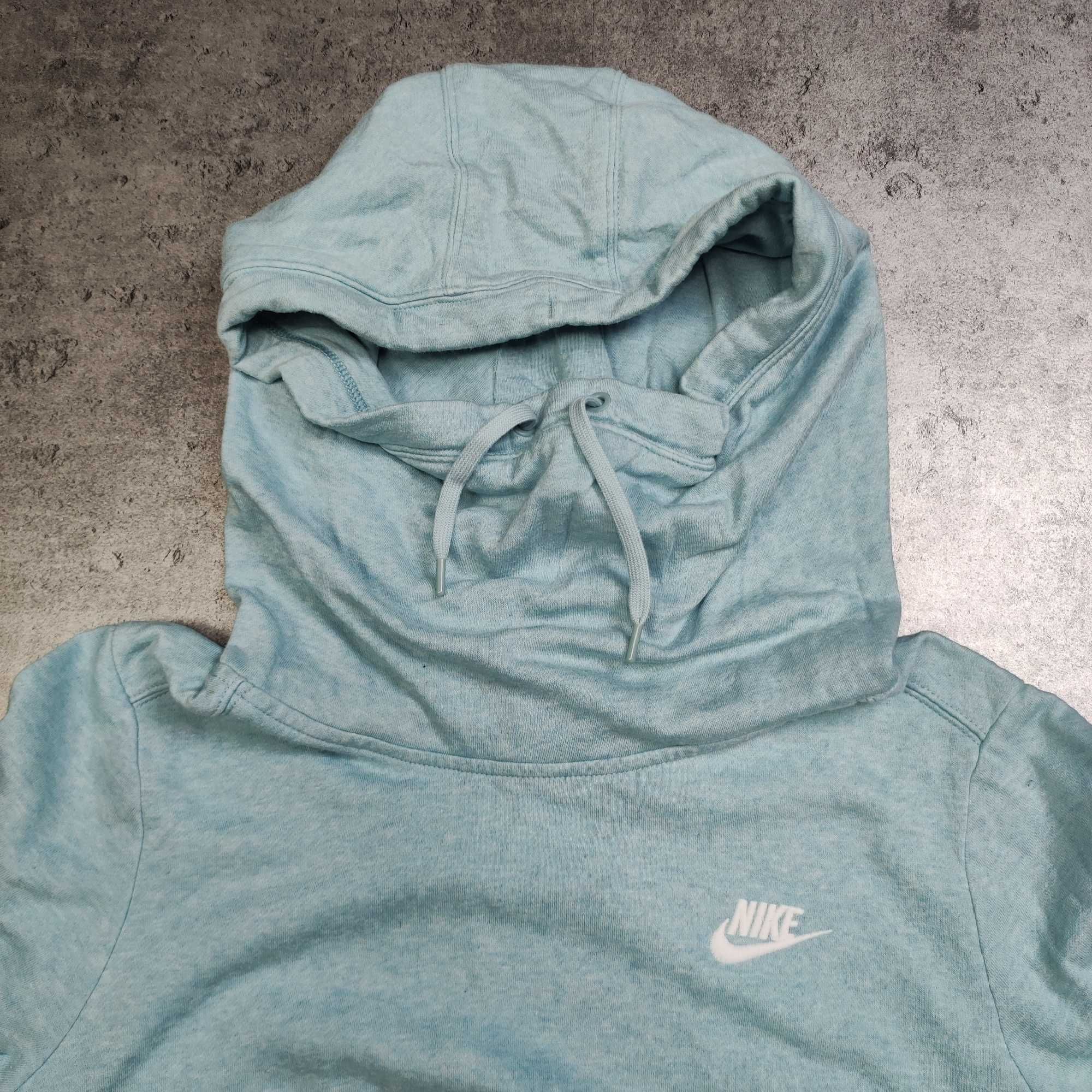 DAMSKA PREMIUM Bluza Sportowa z Kominem Ciepła Misio Nike Turkusowa
