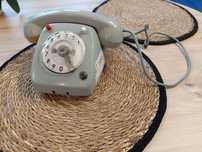 Stary Vintage telefon tarczowy słuchawkowy sekretarski PRL Elektrim