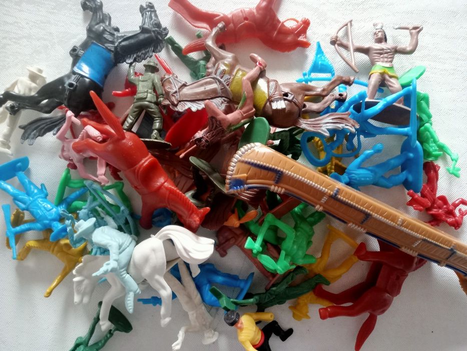 Żołnierzyki, kowboje, Cowboy, indianie dziki zachód