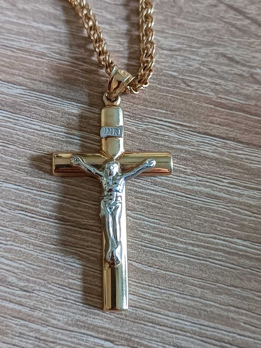 Łańcuszek Garibaldi plus krzyż