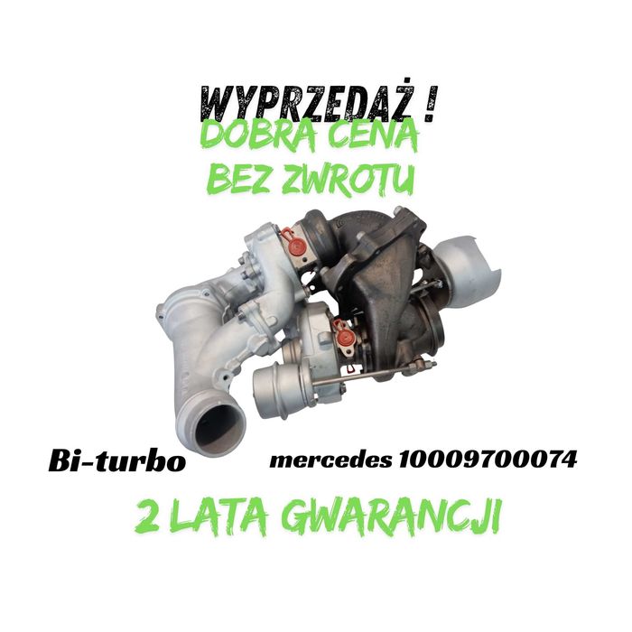 Regenerowana turbosprężarka MERC  BiTurbo bez kaucji. 2 lata gwarancji