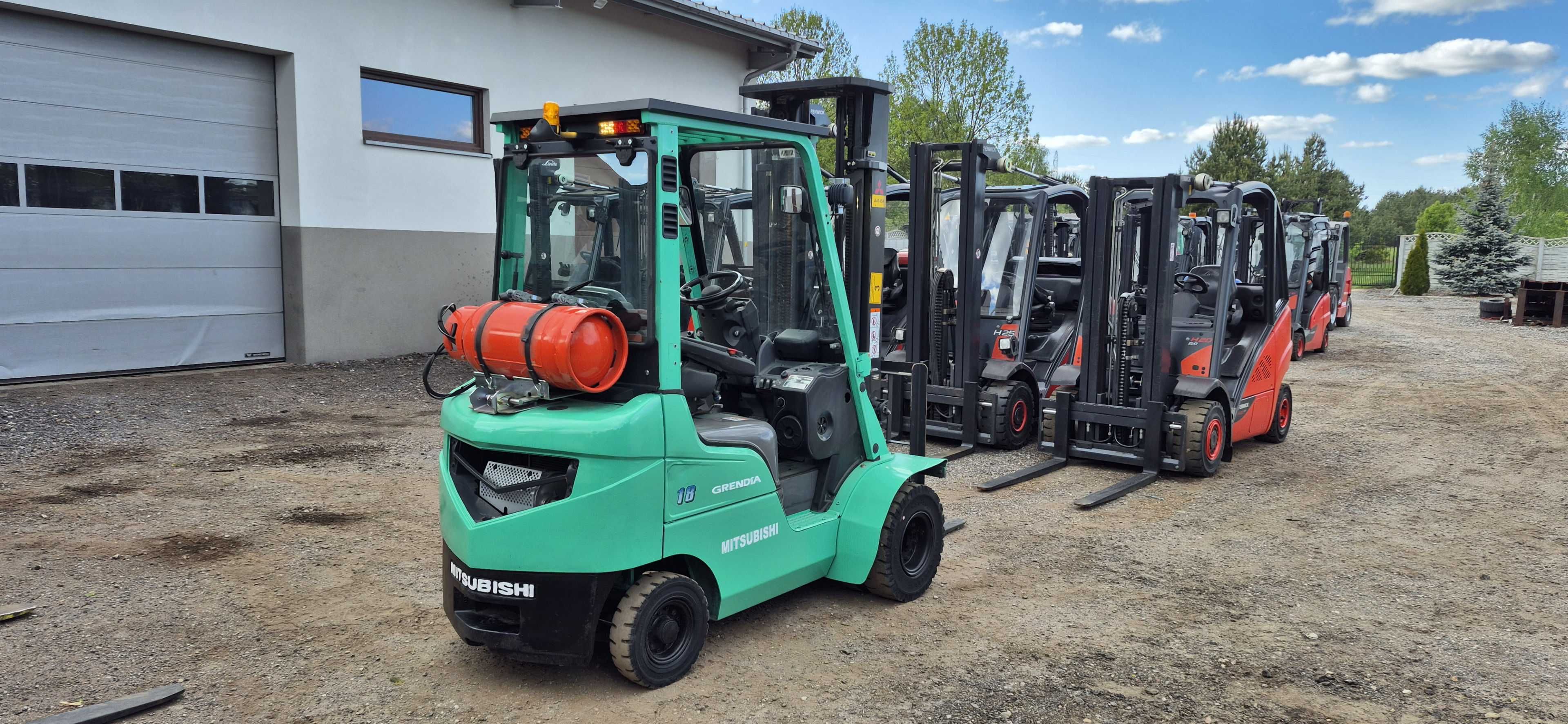 Mitsubishi FG18 - Rok 2017r - Triplex 5.50 m. Koła Bliźniaki. Stan BDB