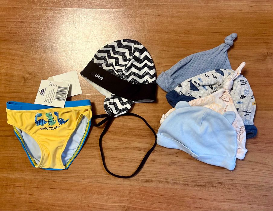Komplet ubranek, r. 68, 105 szt. TANIEJ NIŻ W SECOND HAND, < 5zł/szt.