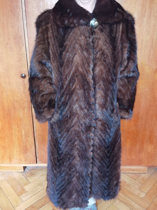 Futro długie z norek, stan idealny