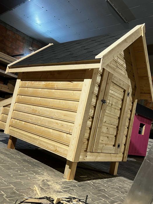 Solidny kurnik dla KUR 127x202x220h Producent WoodStuff gotowy od ręki