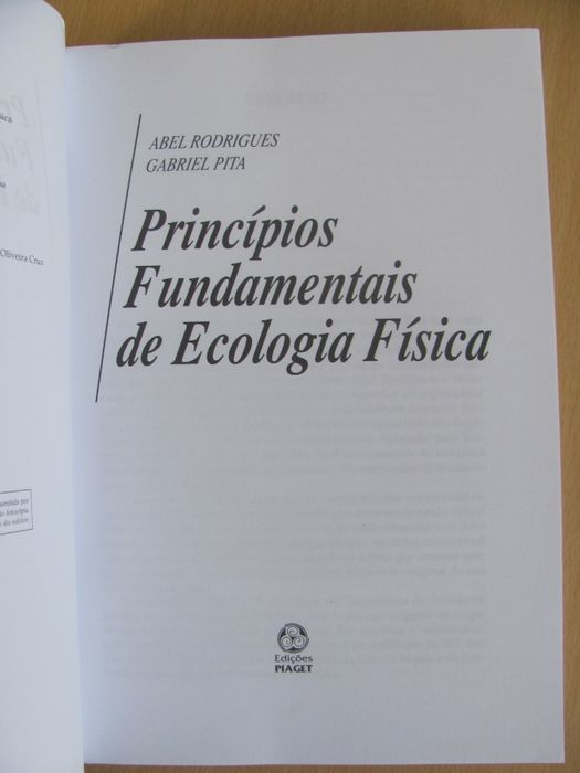 Princípios Fundamentais de Ecologia Física de Abel Rodrigues