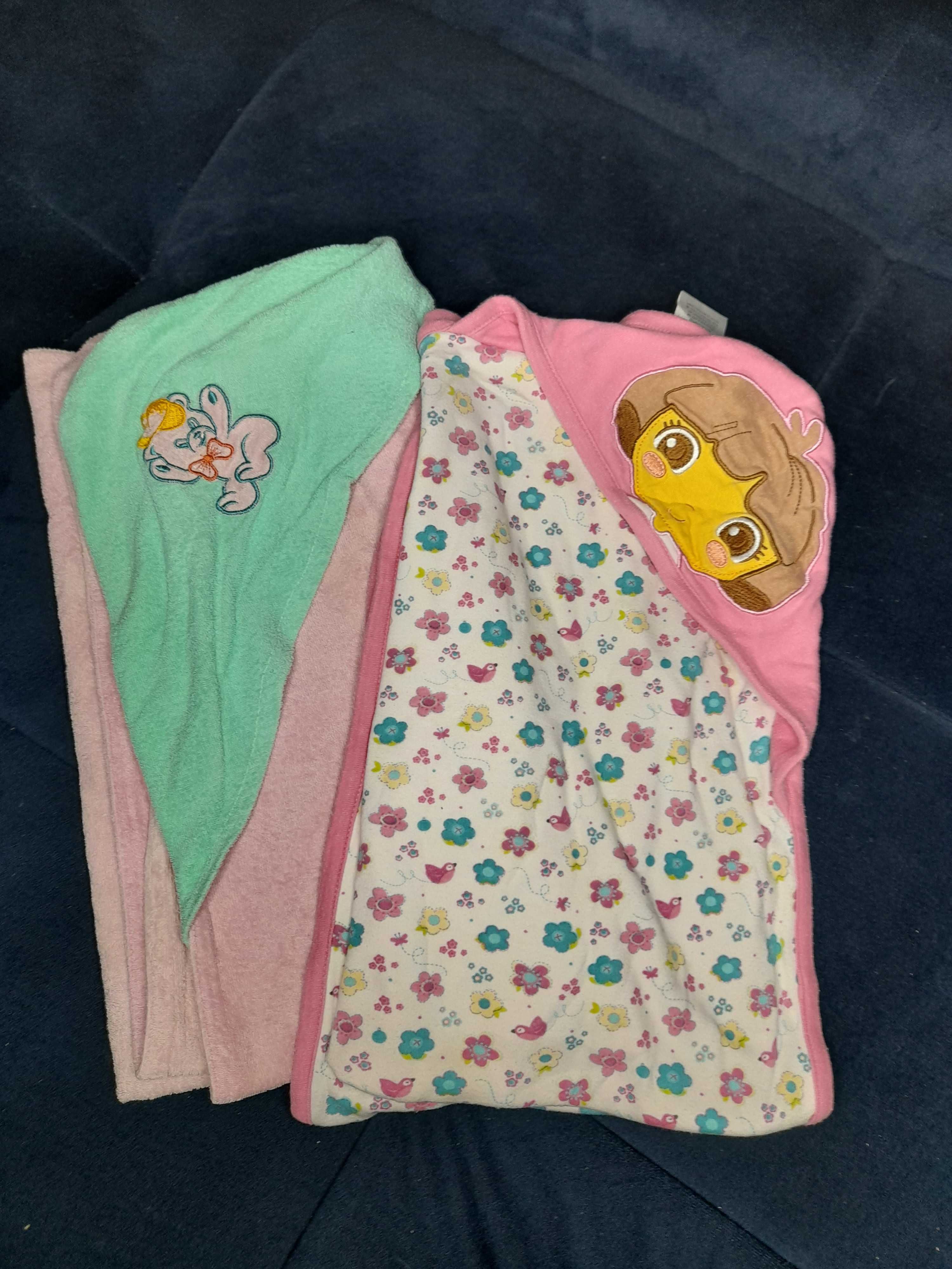 2 ręczniki z kapturem dla dzieci