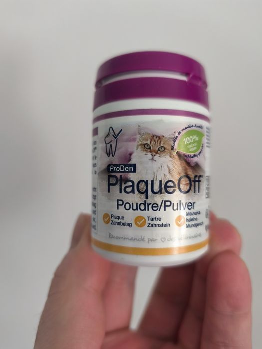 Preparat ProDen PlaqueOff z alg dla zdrowia zębów kotów