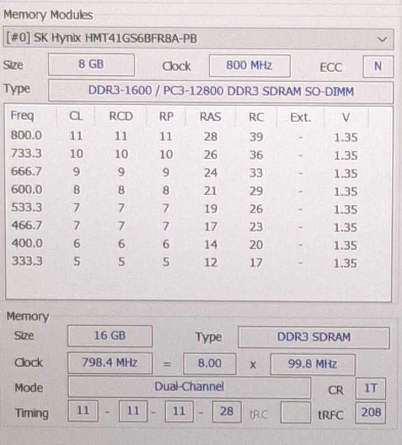 DDR3L 8Gb оперативная память для ноутбука DDR3 SODIMM DDR3L sk hynix